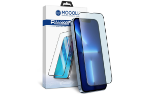 Купить Защитное стекло MOCOLL полноразмерное 2.5D для iPhone 13 / 13 Pro 6.1 Черное (Серия Rhinoceros)