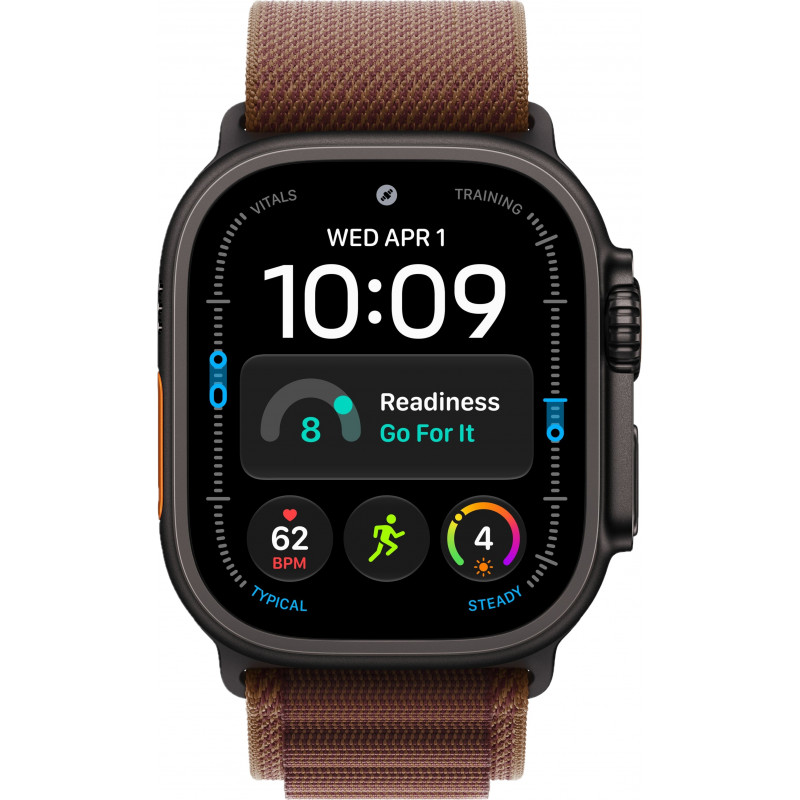 Apple Watch Ultra 4 49mm Alpine Burgundy / Black Titanium Case