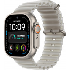 Купить Apple Watch Ultra 4 49mm Ocean Band Translucent Gray  / Natural Titanium Case