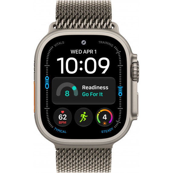 Apple Watch Ultra 4 49mm Titanium Milanese Natural  / Natural Titanium Case