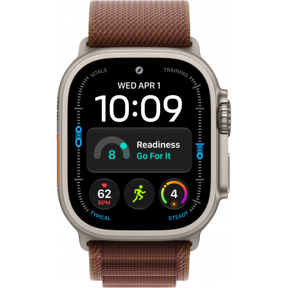 Apple Watch Ultra 4 49mm Alpine Burgundy / Natural Titanium Case