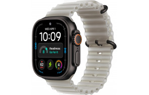 Купить Apple Watch Ultra 4 49mm Ocean Band Translucent Gray  / Black Titanium Case