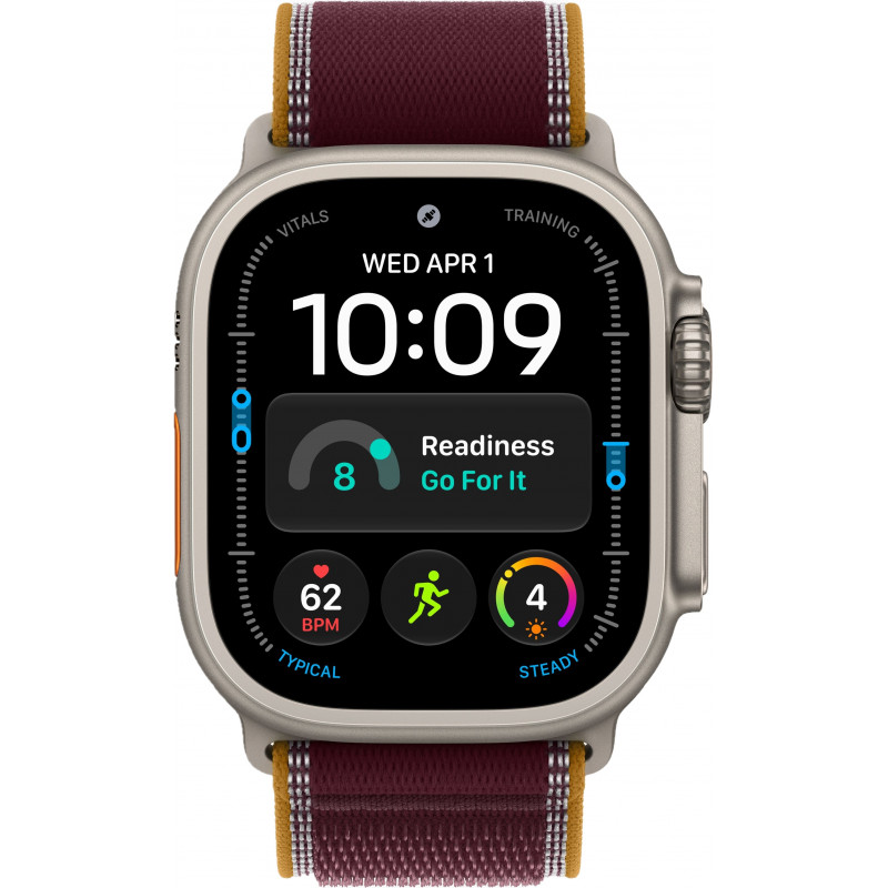 Apple Watch Ultra 4 49mm Trail Burgundy / Natural Titanium Case