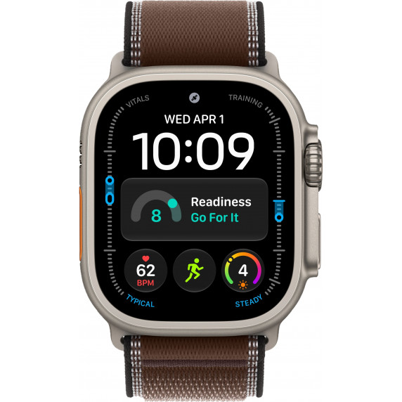 Apple Watch Ultra 4 49mm Trail Dark Umber / Natural Titanium Case
