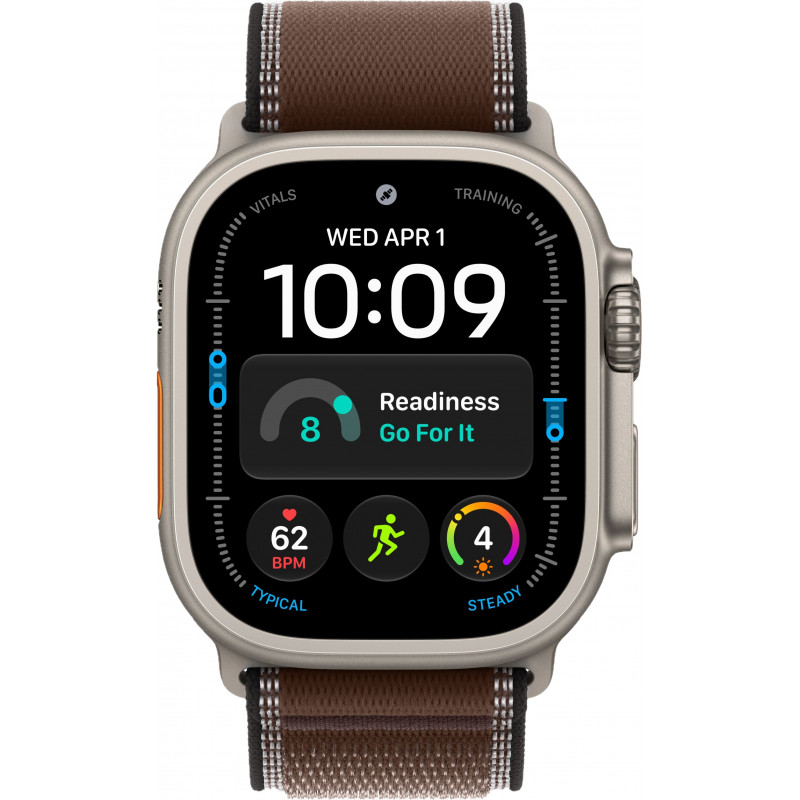 Apple Watch Ultra 4 49mm Trail Dark Umber / Natural Titanium Case
