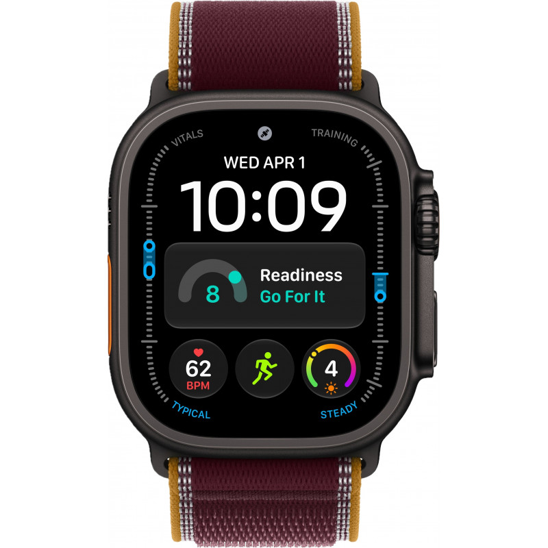 Apple Watch Ultra 4 49mm Trail Burgundy / Black Titanium Case