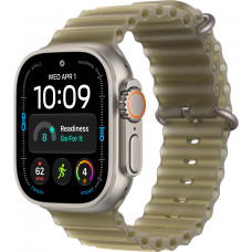 Купить Apple Watch Ultra 4 49mm Ocean Band Translucent Kelp  / Natural Titanium Case