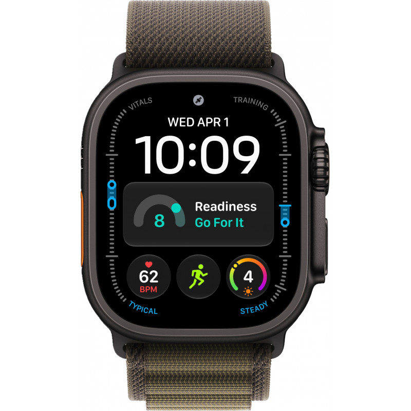 Apple Watch Ultra 4 49mm Alpine Dark Olive / Black Titanium Case