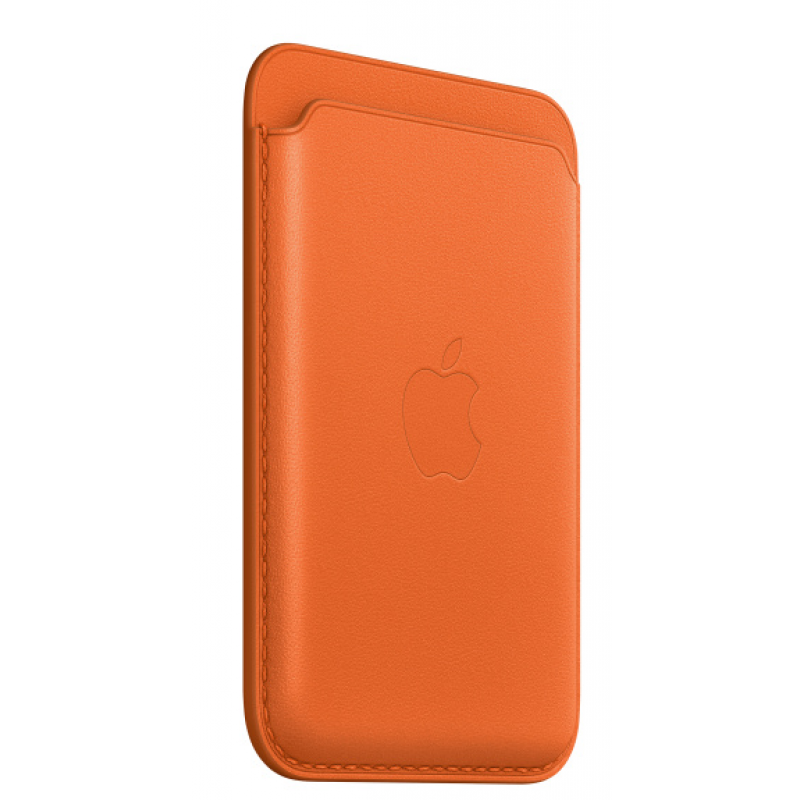 Кардхолдер для Apple iPhone Leather Wallet MagSafe Orange