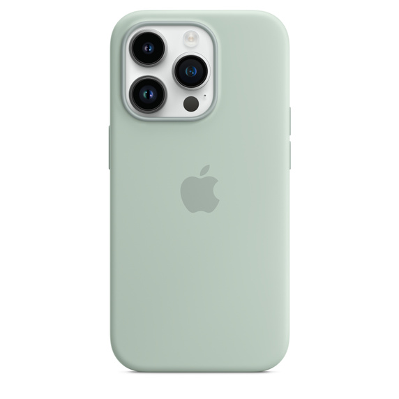 Чехол MagSafe iPhone 14 Pro Silicone Cover - Succulent