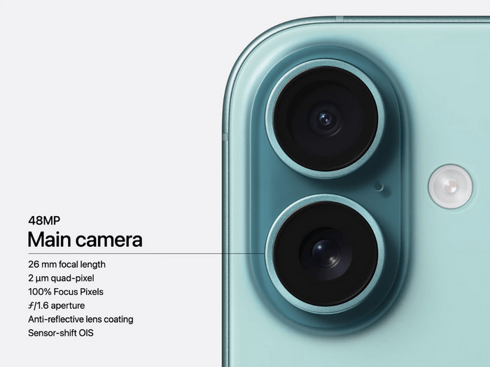 Камера iPhone 16